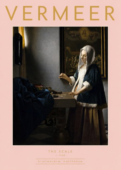 Vermeer The Scale No2 - Affiche