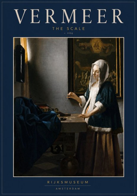 Vermeer The Scale No3 - Affiche