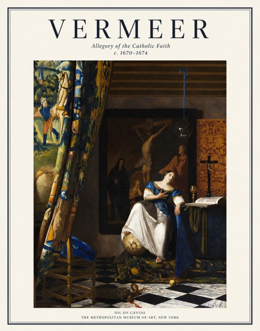 Vermeer Allegory of the Catholic Faith No1 - Affiche