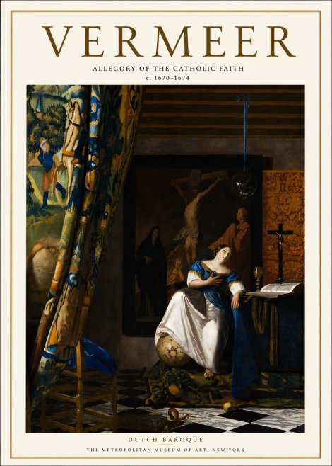 Vermeer Allegory of the Catholic Faith No5 - Affiche