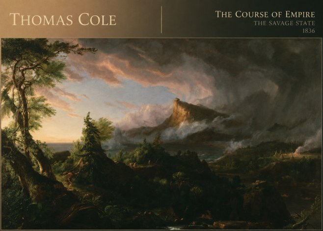 Thomas Cole The Course of Empire: the Savage State I No6 - Affiche