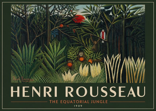 Rousseau The Equatorial Jungle No2 - Affiche