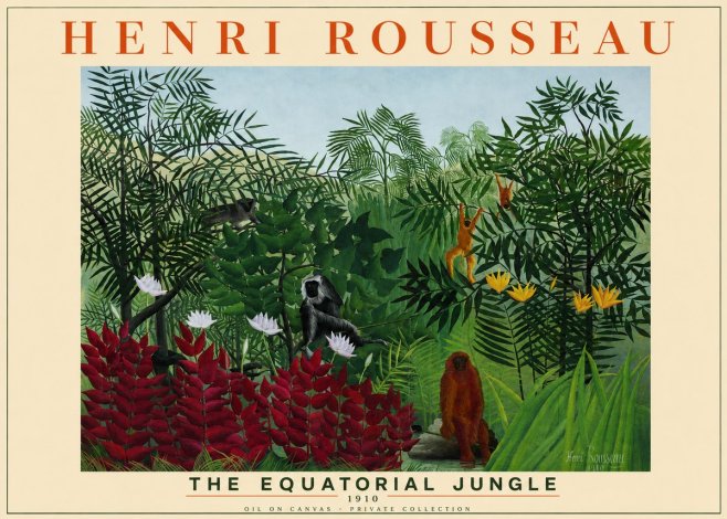 Rousseau The Equatorial Jungle No2 - Affiche