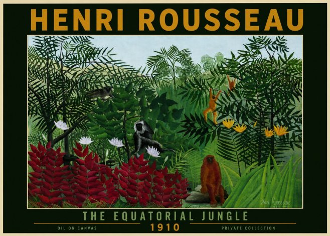 Rousseau The Equatorial Jungle No4 - Affiche