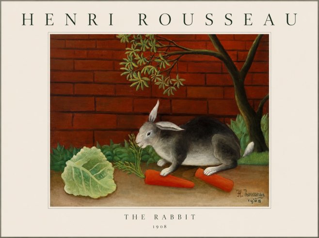 Rousseau The Rabbit No1 - Affiche