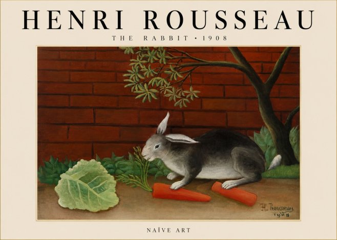 Rousseau The Rabbit No3 - Affiche