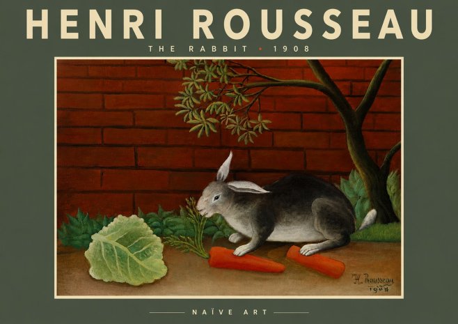 Rousseau The Rabbit No6 - Affiche