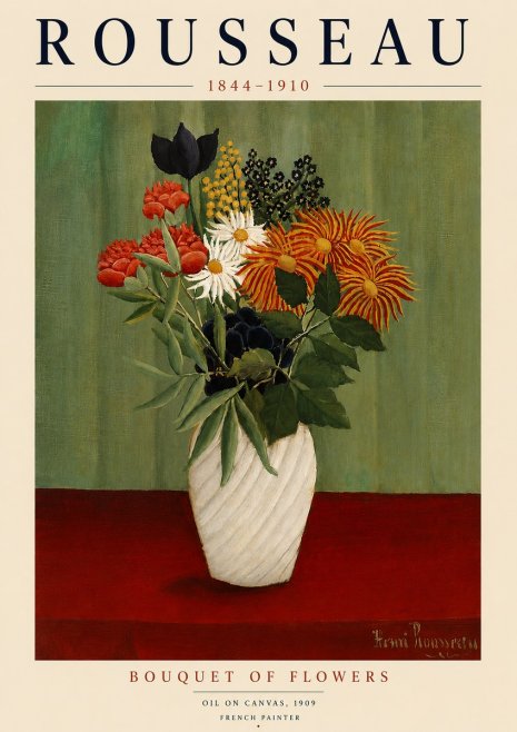 Rousseau Bouquet of Flowers No5 - Affiche