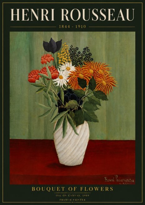 Rousseau Bouquet of Flowers No6 - Affiche