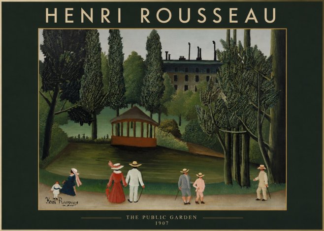 Rousseau The Public Garden No2 - Affiche