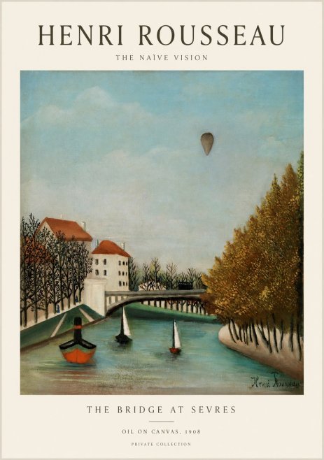 Rousseau The Bridge at Sevres No1 - Affiche