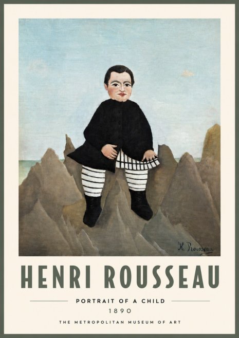 Rousseau Portrait of a Boy No4 - Affiche