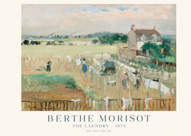 Berthe Morisot The Laundry - 1875 No1 - Affiche