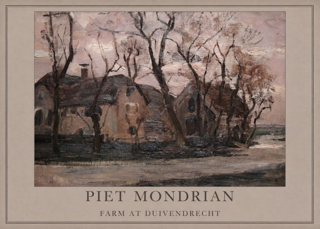 Piet Mondrian Farm at Duivendrecht No2 - Affiche