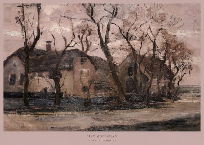 Piet Mondrian Farm at Duivendrecht No5 - Affiche