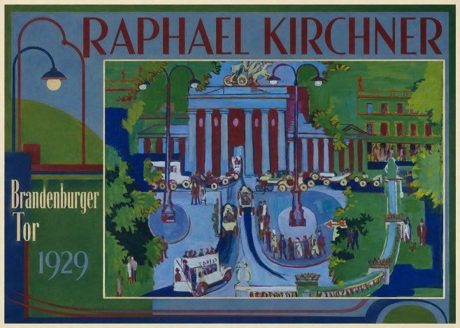Raphael Kirchner Brandenburger Tor 1929 No1 - Affiche