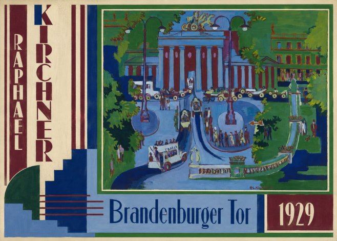 Raphael Kirchner Brandenburger Tor 1929 No2 - Affiche