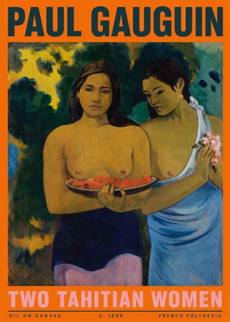 Paul Gauguin Two Tahitian Women I No3 - Affiche