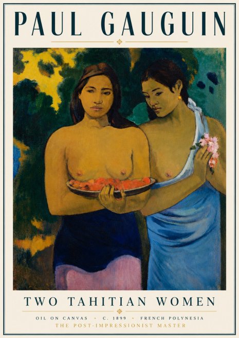 Paul Gauguin Two Tahitian Women I No6 - Affiche