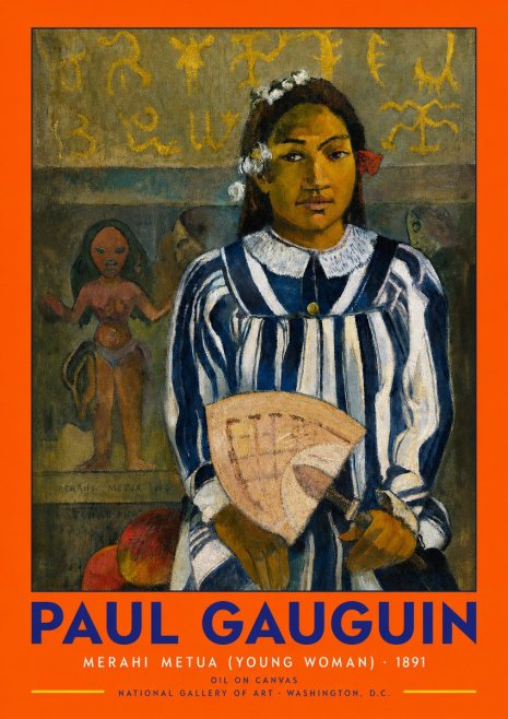 Paul Gauguin Merahi Metua (Young Woman) No2 - Affiche