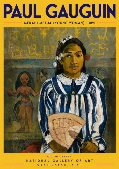Paul Gauguin Merahi Metua (Young Woman) No5 - Affiche