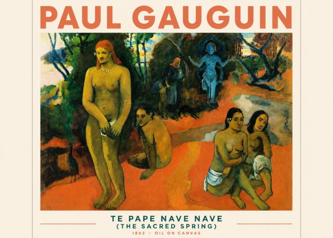 Paul Gauguin Te Pape Nave Nave (the Sacred Spring) No3 - Affiche