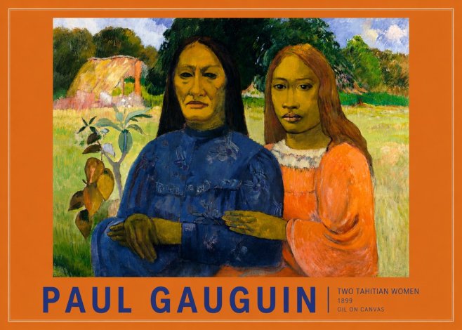 Paul Gauguin Two Tahitian Women II No2 - Affiche