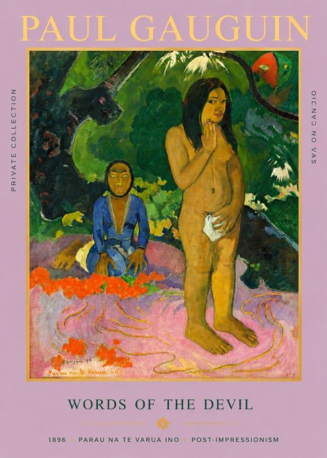 Paul Gauguin Words of the Devil No3 - Affiche