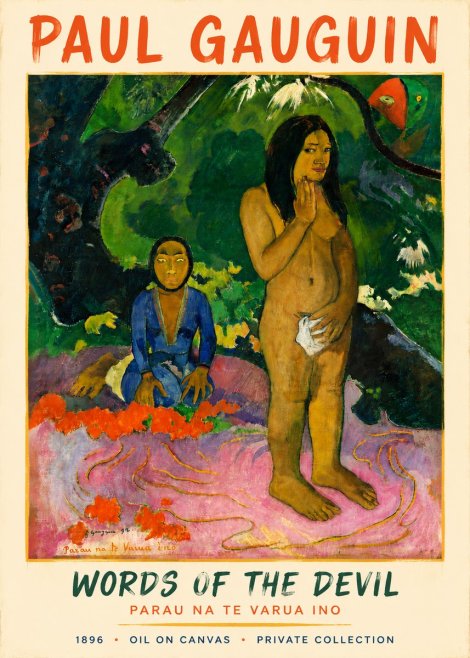 Paul Gauguin Words of the Devil No4 - Affiche