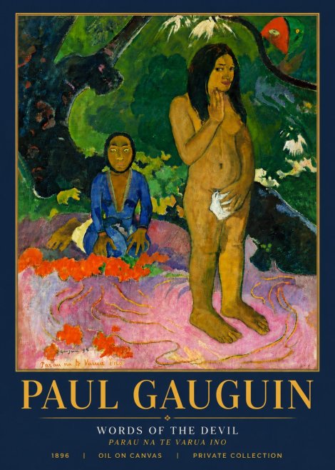 Paul Gauguin Words of the Devil No6 - Affiche