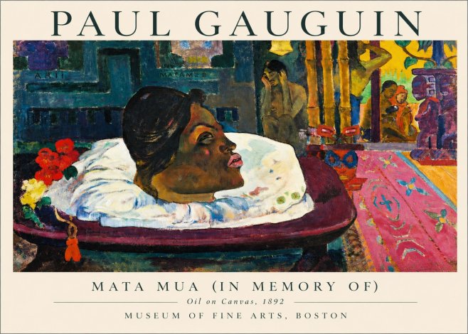 Paul Gauguin Mata Mua (in Memory Of) No3 - Affiche