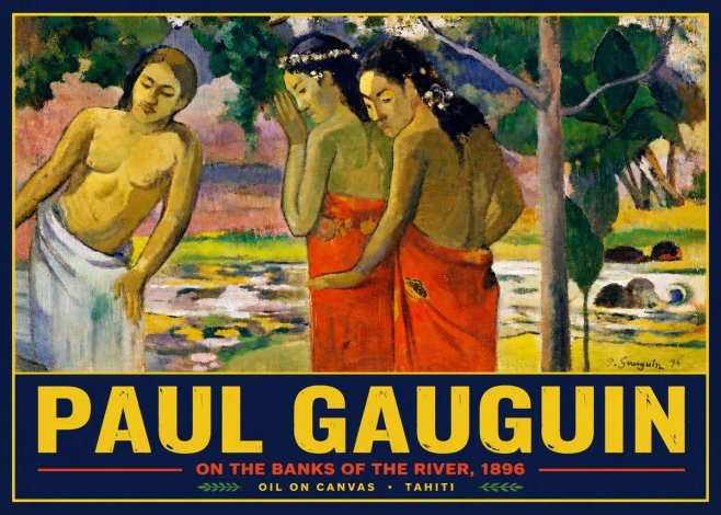 Paul Gauguin On the Banks of the River, 1896 No5 - Affiche