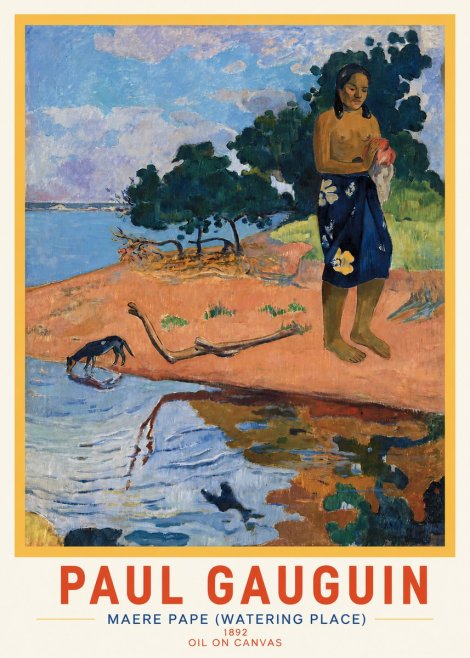Paul Gauguin Maere Pape (Watering Place) No3 - Affiche