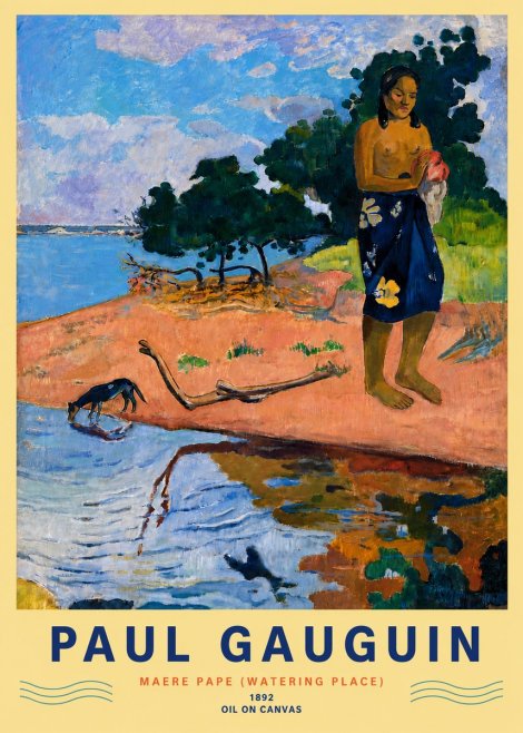 Paul Gauguin Maere Pape (Watering Place) No6 - Affiche