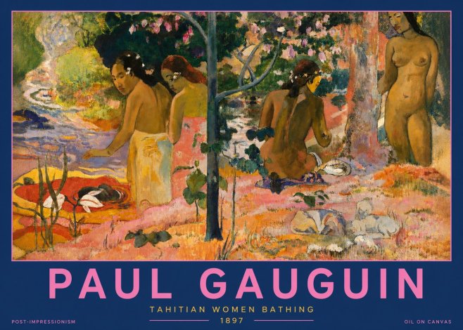 Paul Gauguin Tahitian Women Bathing No2 - Affiche
