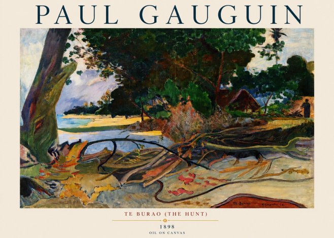 Paul Gauguin Te Burao (the Hunt) No3 - Affiche