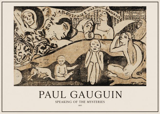 Paul Gauguin Speaking of the Mysteries No1 - Affiche