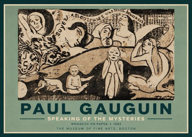 Paul Gauguin Speaking of the Mysteries No5 - Affiche