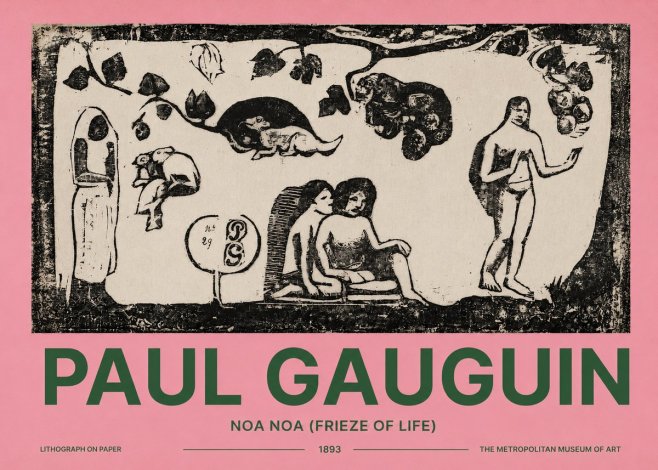 Paul Gauguin Noa Noa (Frieze of Life) No2 - Affiche