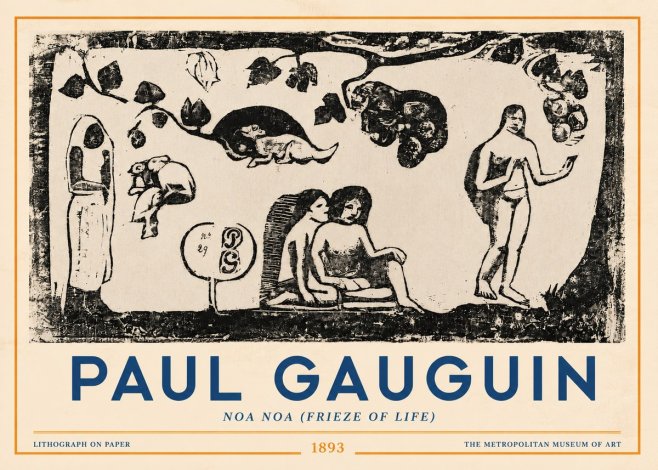 Paul Gauguin Noa Noa (Frieze of Life) No3 - Affiche