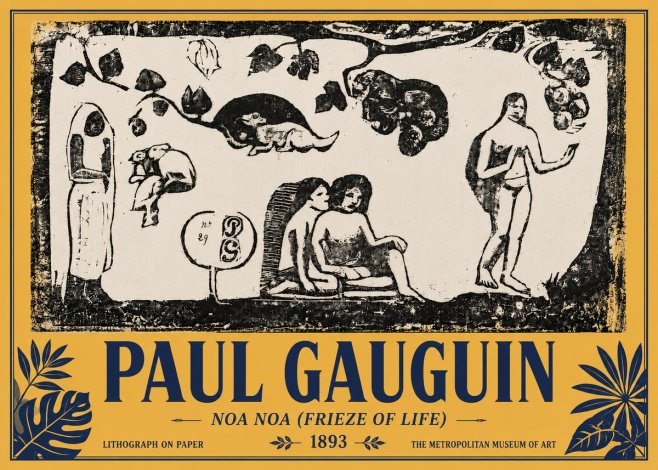 Paul Gauguin Noa Noa (Frieze of Life) No4 - Affiche