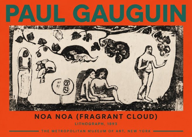 Paul Gauguin Noa Noa (Frieze of Life) No6 - Affiche