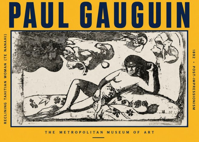 Paul Gauguin Reclining Tahitian Woman (Te Nanahi) No5 - Affiche
