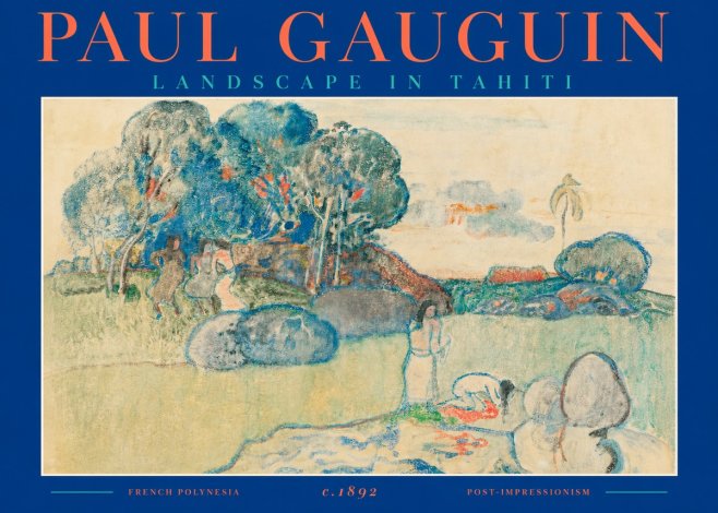 Paul Gauguin Landscape in Tahiti I No2 - Affiche