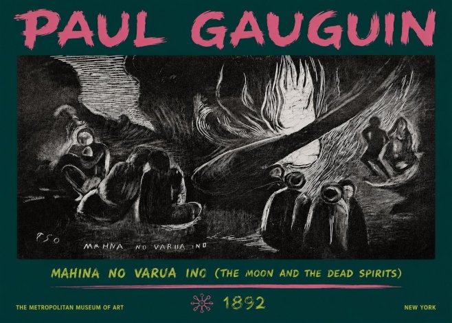 Paul Gauguin Mahina No Varua Ino (the Moon and the Dead Spirits) No3 - Affiche