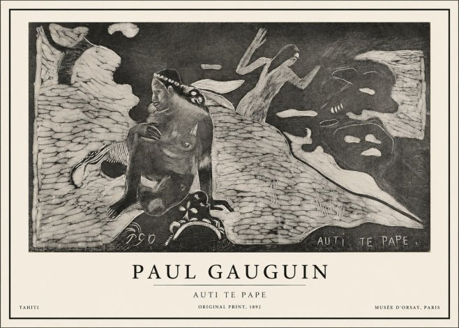 Paul Gauguin Auti Te Pape No1 - Affiche