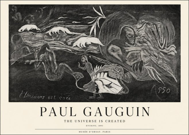 Paul Gauguin The Universe Is Created I No1 - Affiche