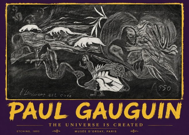 Paul Gauguin The Universe Is Created I No5 - Affiche