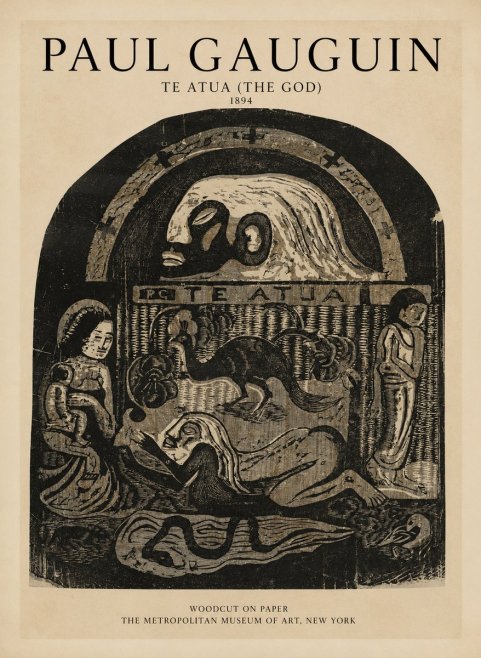 Paul Gauguin Te Atua (the God) No1 - Affiche
