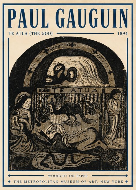Paul Gauguin Te Atua (the God) No5 - Affiche
